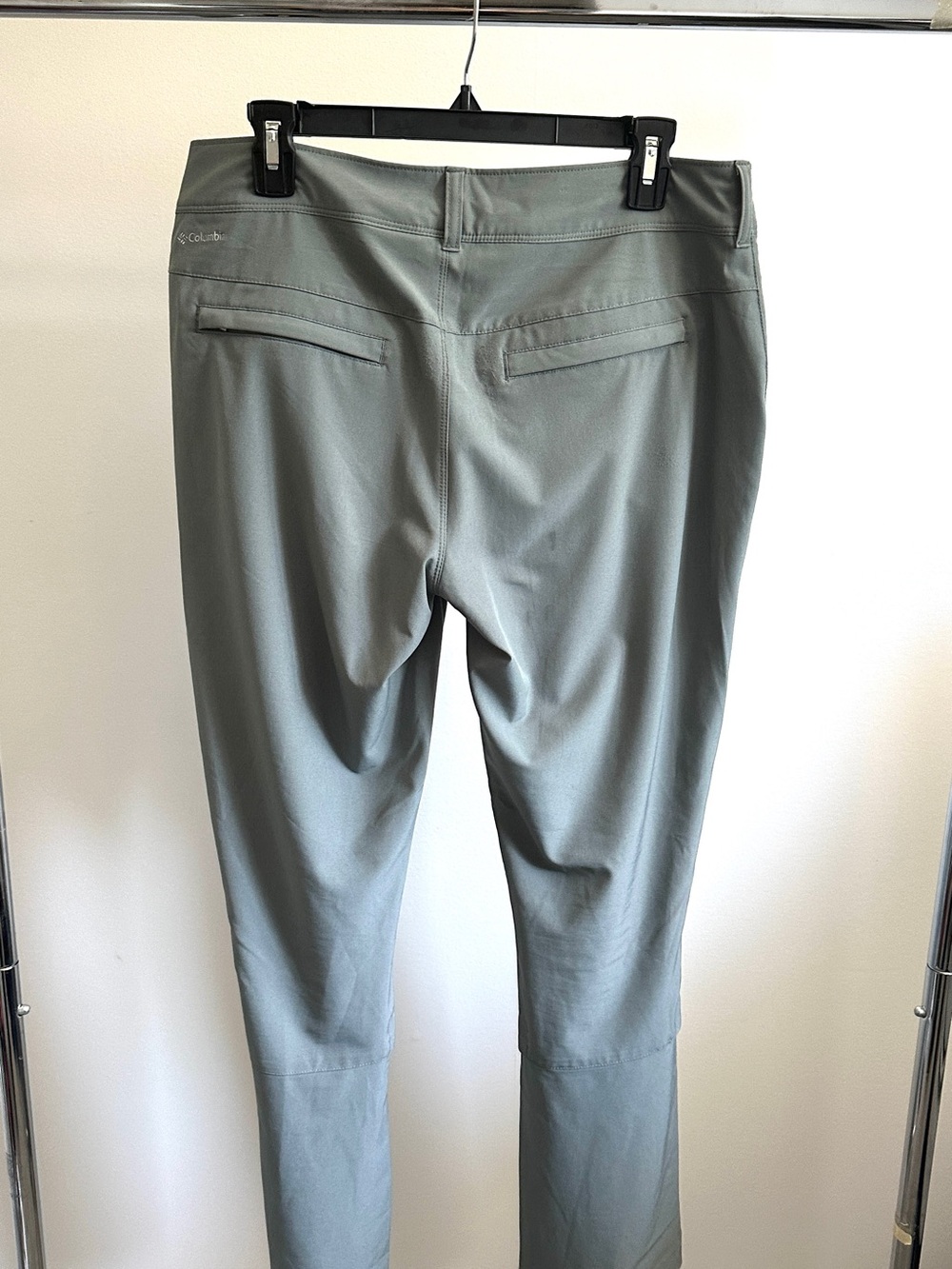 Columbia Omni-Shield Convertible Pants Grey Hiking Sz 10 Stretch - Picture 4 of 14